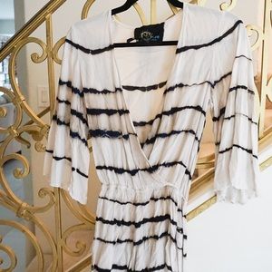 Shop Planet Blue Tie dye Romper Size xs